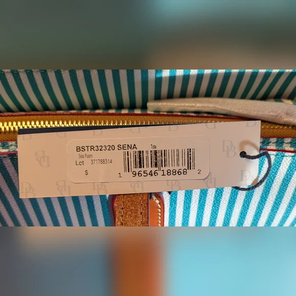 Dooney and Bourke Sena Shopper Tote in SEA FOAM - NWT - Picture 6 of 12